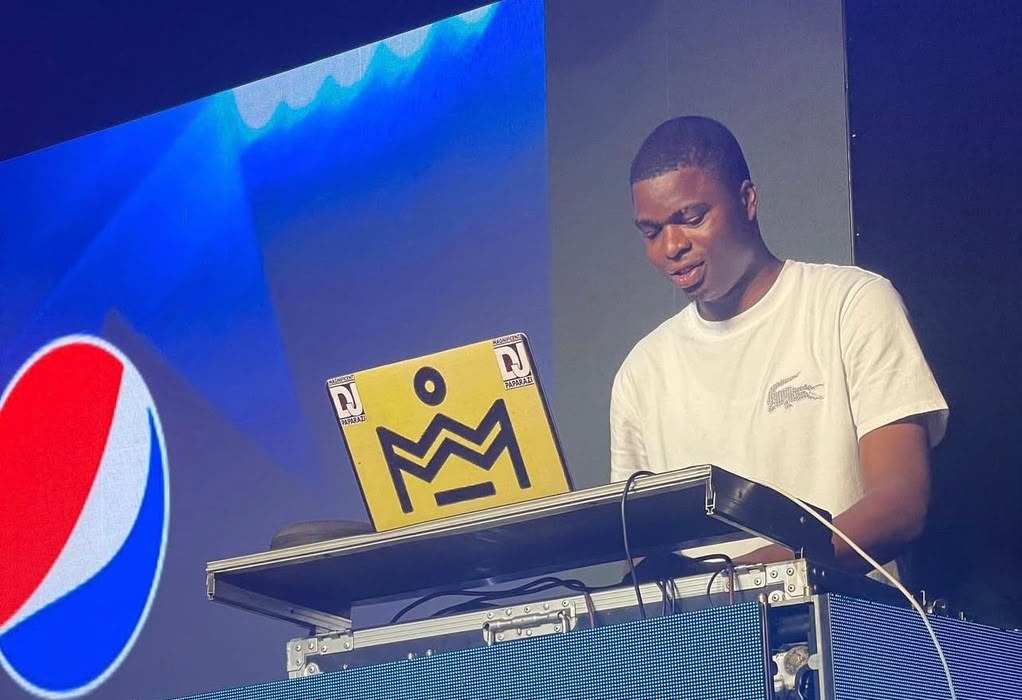 Magnificent DJ Paparazi performing on a Pepsi stage